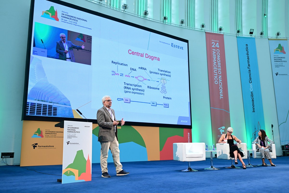 ICOFMA's tweet photo. 📍 El ICOFMA, presente en Oviedo en el #24CNF, que comienza hoy y se celebra hasta el 2 de octubre.

Tres días para compartir conocimiento y experiencias bajo el lema «Innovación ConCiencia Farmacéutica».

📸 Imágenes de la primera jornada.
#SomosFarmacéuticos https://t.co/iKxZ6xcnGF