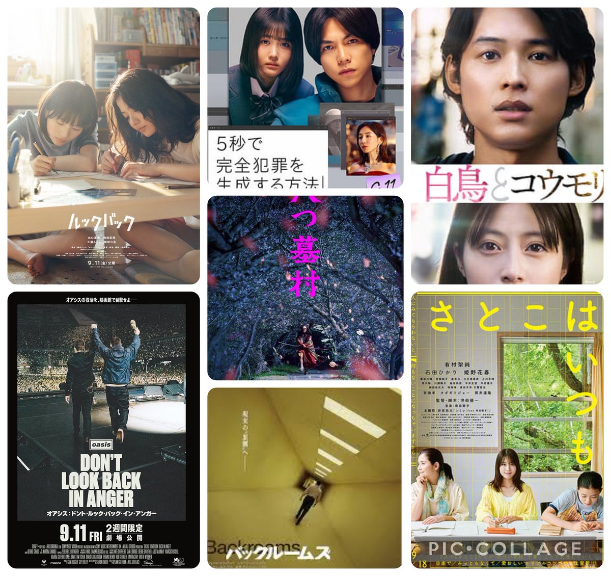 same_star's tweet photo. 9月は7本観た

ルックバック
オアシス：ドント・ルック・バック・イン・アンガー
白鳥とコウモリ

良かったな😄

#映画 https://t.co/VfMzmRBscl