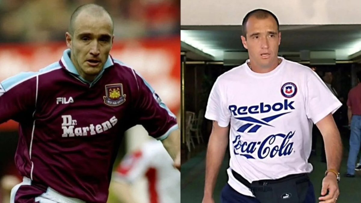 theawayfans's tweet photo. One of the strangest Premier League stories of the 1990s involved West Ham and Chile defender Javier Margas. 😭

Harry Redknapp signed Margas after watching him at the 1998 World Cup, but the move never really settled. His wife struggled badly with life in England and eventually returned to Chile, while Margas remained in a hotel. Then one day, he simply failed to turn up for training.

Redknapp went to check on him and found the room half-empty with the first-floor window wide open.

“He’d left half his gear there, the window was open… he obviously took what he needed, jumped out the window and legged it.”

Margas had gone back to Chile. West Ham never saw him again. 

He still left England with a 1999 Intertoto Cup winners’ medal, but his West Ham career ended with one of football’s great disappearing acts.