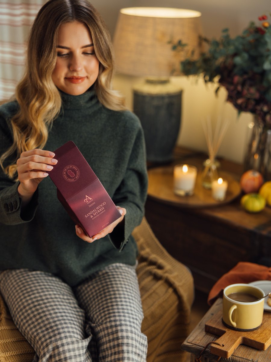 ARRAN_Sense's tweet photo. Inspired by Arran’s changing seasons, Sandalwood &amp; Myrrh blends warm amber and orange with rich sandalwood, myrrh and nutmeg, softened by tonka, vanilla and musk🕯️🍂

Comforting, sophisticated and quietly luxurious.

Discover Sandalwood &amp; Myrrh: https://t.co/3lyV57Go6h https://t.co/XC7hj8yP8g