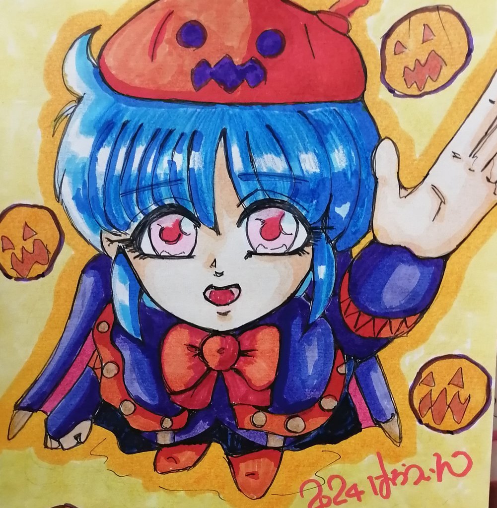kenken1736's tweet photo. おはよぃ🐶過去作🎨
「ハロウィン🎃カナン」
ハロウィン近いので定期に過去ハロウィン🎃ポストしてきます🎨
#オリキャラ #ハロウィン https://t.co/PEVJOkjBhg