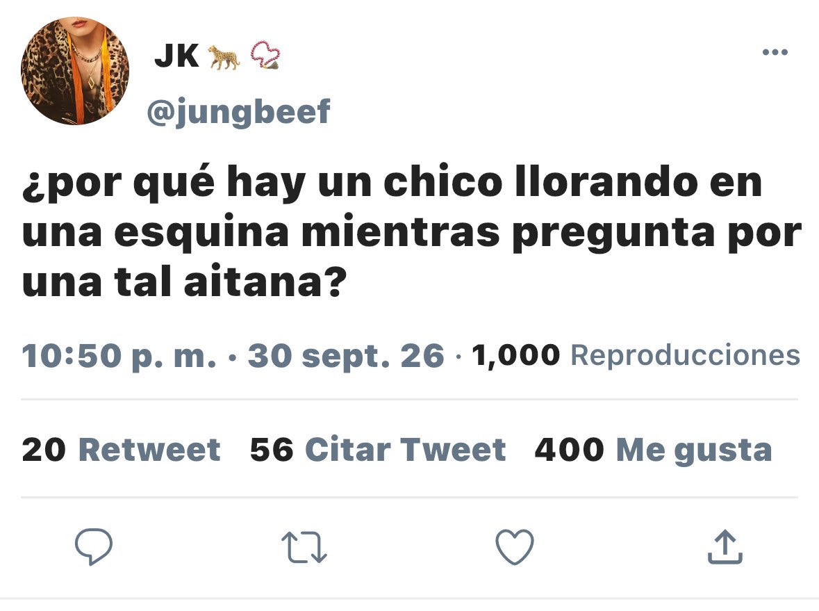 koomemierda's tweet photo. kookv au ; “Leopard”
au donde un despistado Taehyung acaba yendo a un concierto de la zowi pensando que es aitana y termina llamando la atención de un raxeto llamado Jungkook https://t.co/KKvFdsaGxi