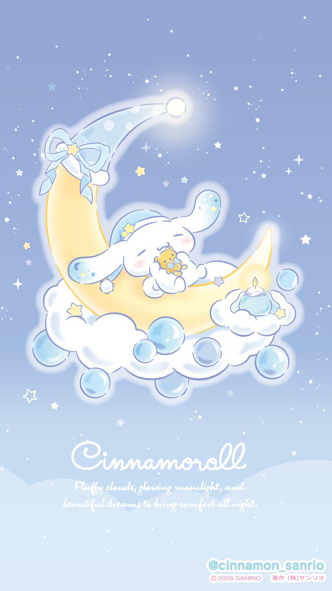 cinnamon_sanrio's tweet photo. 10月の壁紙を準備したよ♪
キラキラの星空でおやすみなさい～ https://t.co/TSUL5dNZEk