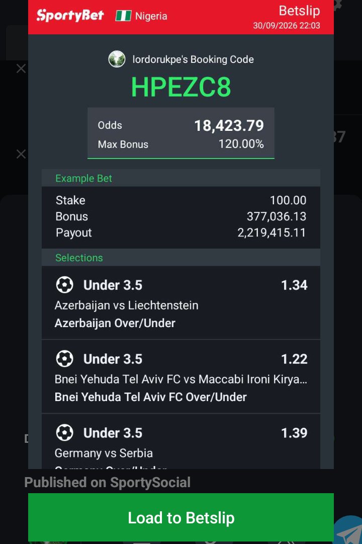 lord_orukpe's tweet photo. Individual team goals under 3.5

HPEZC8 https://t.co/Vrs61wFTyE