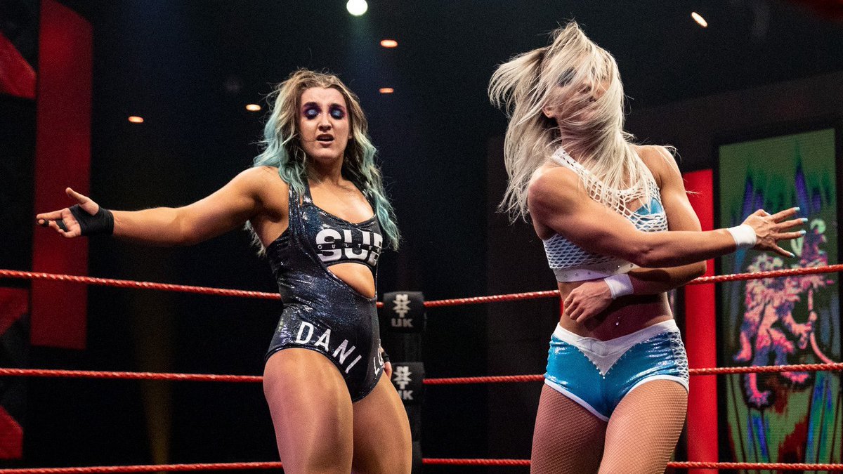 NXTUK_Legacy's tweet photo. Sept. 30, 2021:
At BT Sport Studios, Dani Luna defeated Xia Brookside with an innovative powerbomb for her most significant win to date in #NXTUK.
πΈ WWE https://t.co/Sg2R1PiZxh