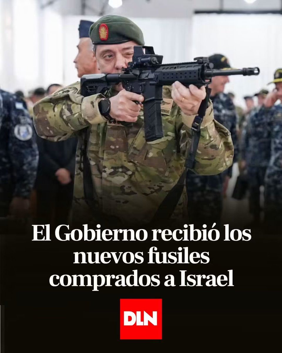 erubenaranda's tweet photo. Argentina fabrica fusiles, claro; el negociado es con Israel. https://t.co/2njIMMipCQ