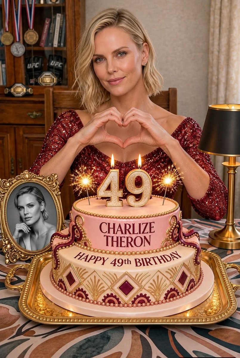 fanspagne's tweet photo. Happy Birthday to Charlize Theron! 🎉🎂 https://t.co/Bu08EFMPuz