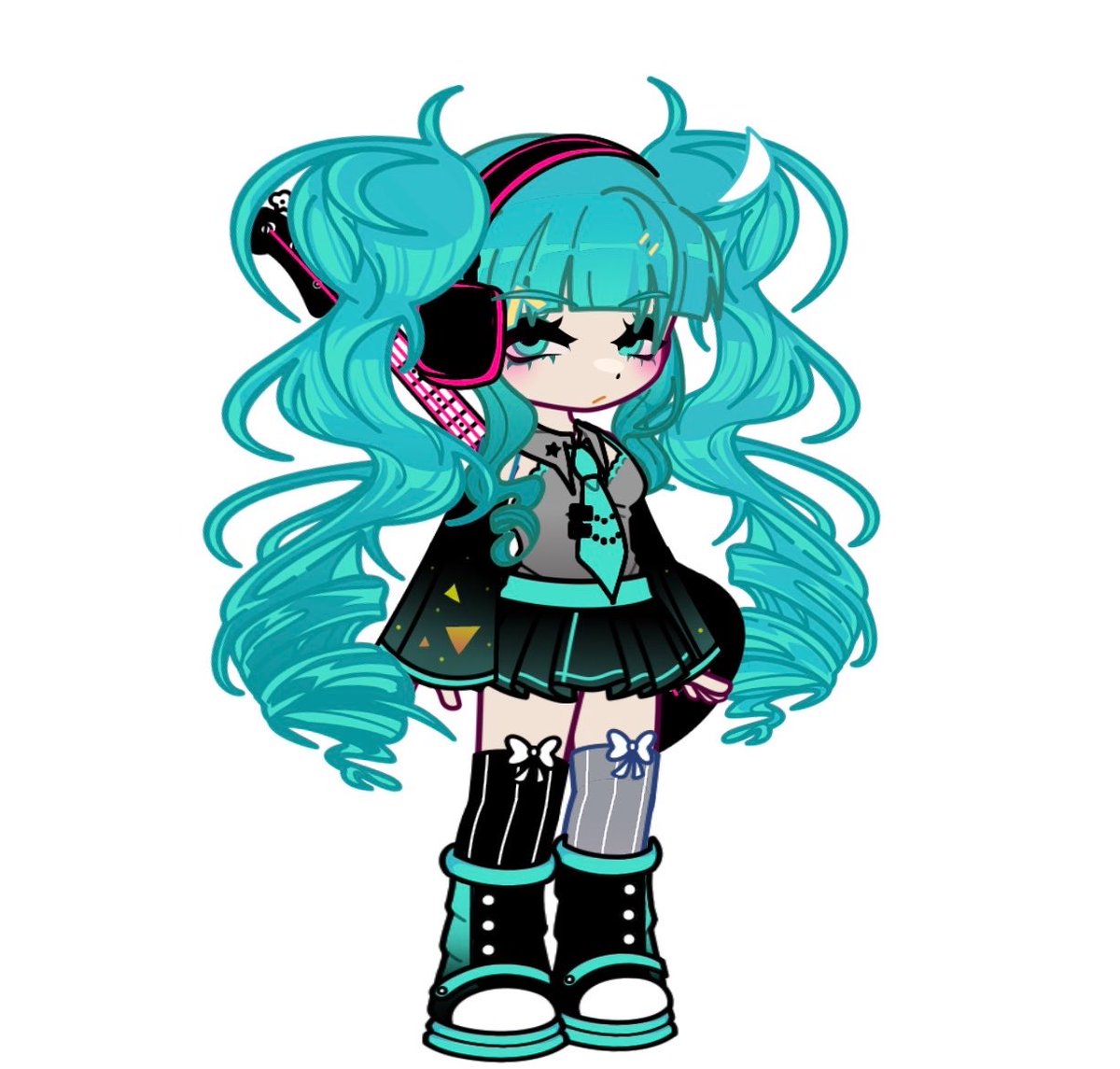daztticaa01's tweet photo. This cool game that’s like another Gacha but lowk better. made Miku in it. https://t.co/dV6c6ks7UP