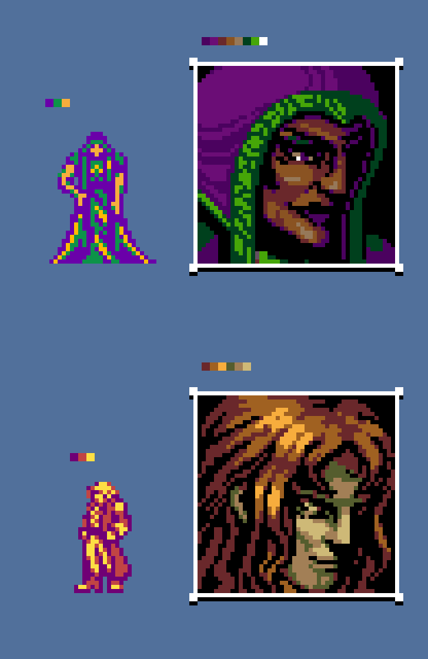 blood__monkey's tweet photo. characters and portraits for the castlevania symphony of the night gameboy color demake https://t.co/G6fHCDdgNI