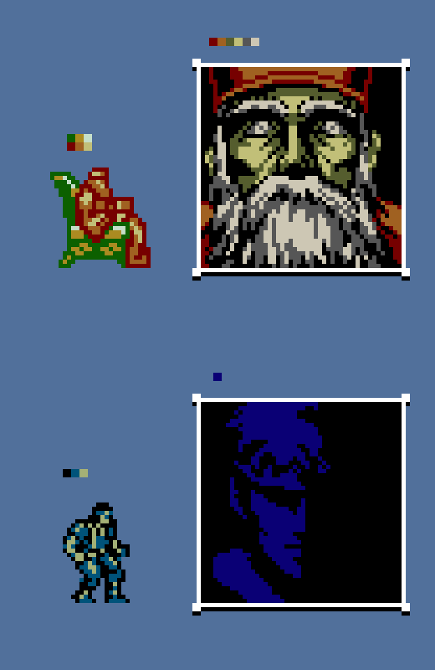 blood__monkey's tweet photo. characters and portraits for the castlevania symphony of the night gameboy color demake https://t.co/G6fHCDdgNI