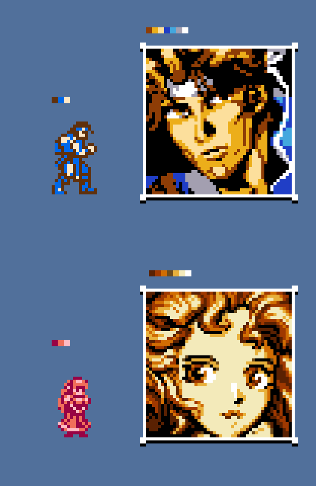 blood__monkey's tweet photo. characters and portraits for the castlevania symphony of the night gameboy color demake https://t.co/G6fHCDdgNI