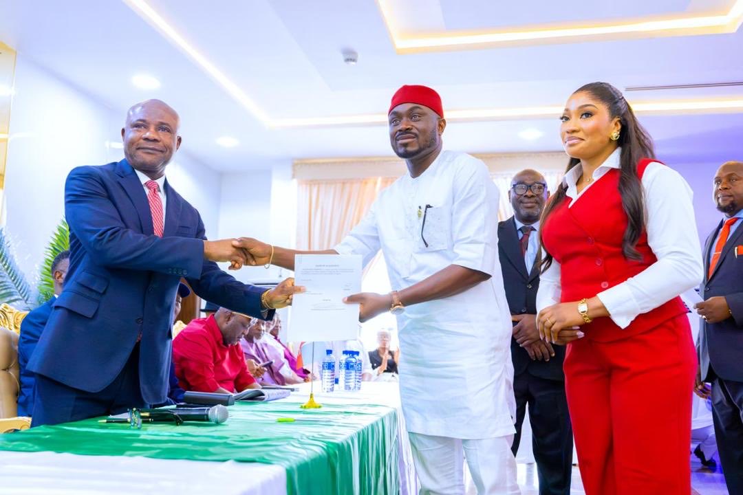 HyginusAgu12413's tweet photo. The swearing-in ceremony was held successfully today as I assumed office once again as Executive Chairman of Udi Local Government Area.

I sincerely thank His Excellency, Dr. Peter Ndubuisi Mbah, for the trust, reposed in me and look forward to a continued strong working synergy with his administration for the greater good of our people.