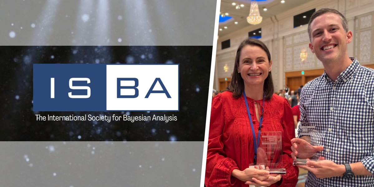 UWStat's tweet photo. Congratulations to Professor Elena Erosheva on receiving the 2025 Mitchell Prize for a paper co-authored with former UW Statistics Ph.D. student Michael Pearce, now Assistant Professor at Reed College! See details: https://t.co/P3FJofae32 https://t.co/OWLddQv7Y7