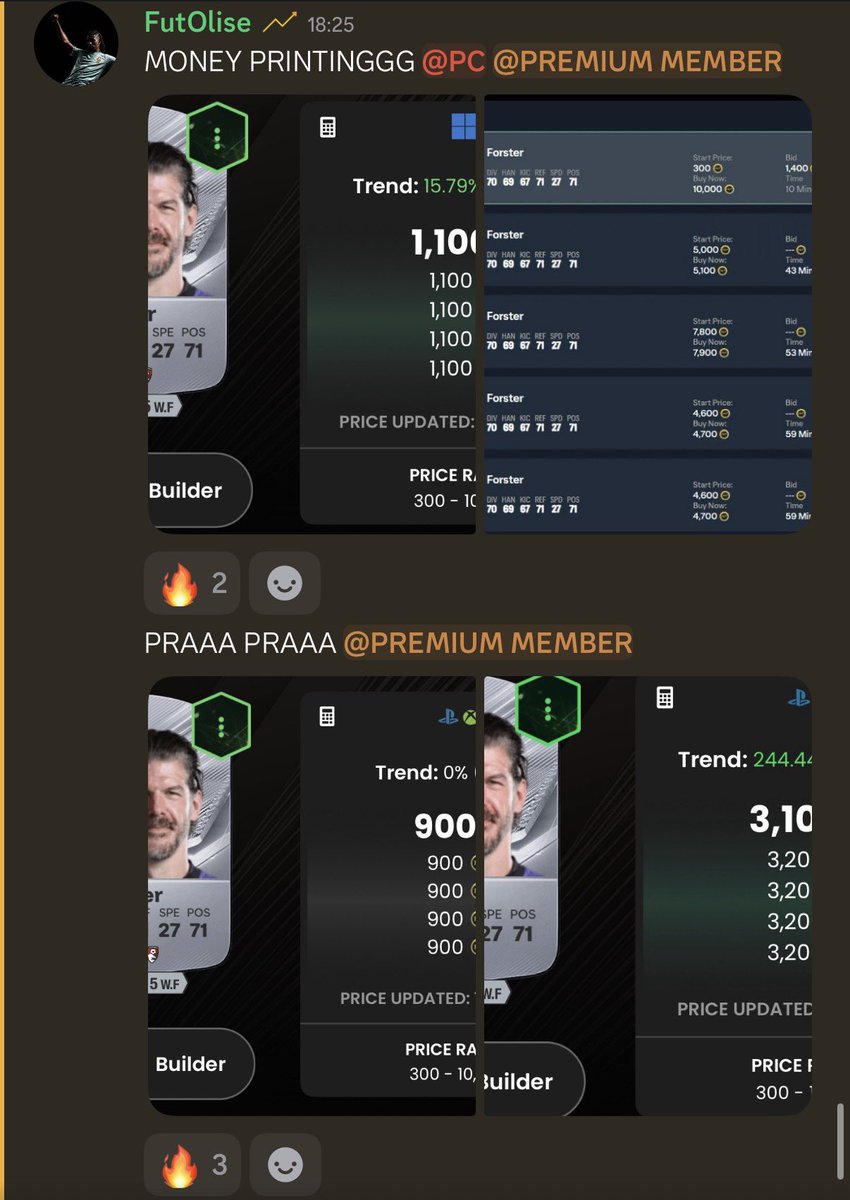 FutOlise's tweet photo. LACASA MONEY ON FC27 🚀

EVO PROFITS FROM TODAY ✅

Join from here 👇

https://t.co/SKQT857JxC https://t.co/Ht6G5IQP3B