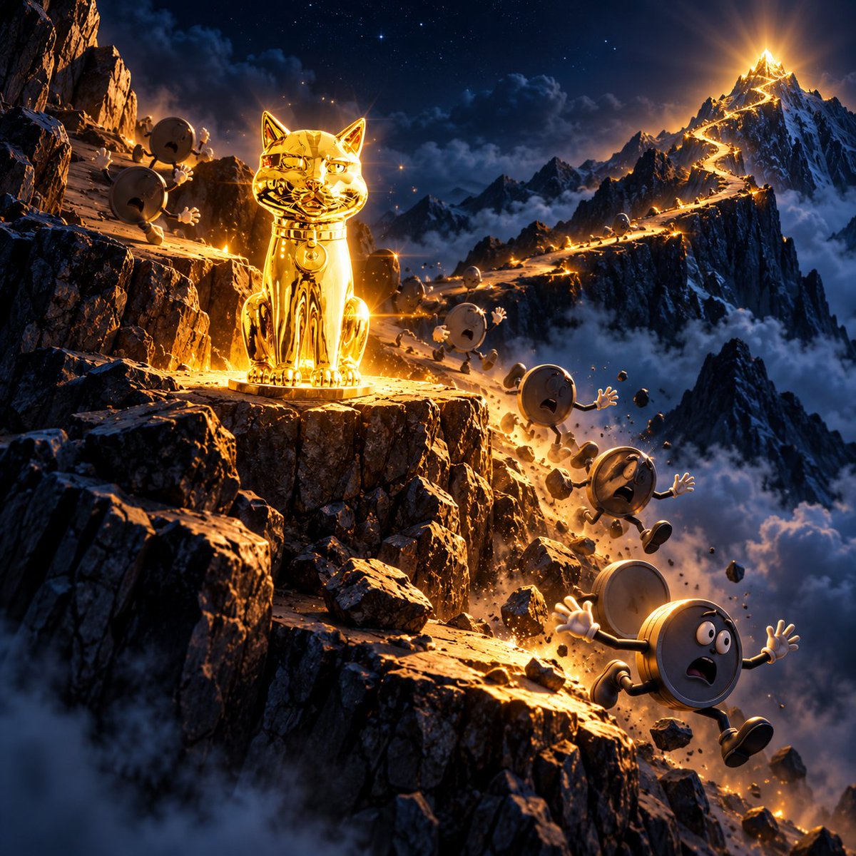 mikeneder's tweet photo. Golden Kitty ($GOLDEN) topped above $6M on Sept 27 and pulled back to about $4.5M. That is the retracement I said was coming, and I am not going anywhere.

Still up about 25% on the week and about 120% over two weeks. The reason it holds while every other Robinhood Chain meme bleeds: the most dispersed holder base on the chain. A lot of influencers and a lot of groups pushing it, so no single bag can nuke it, and the main pool is paired against tokenized gold.

What it needs next is a centralized exchange; it still trades only on DEXs. Realistically I see $20M to $30M this coming run-up. If it survives the whole bull run, memes with this reach go a lot further.

#GoldenKitty #RobinhoodChain