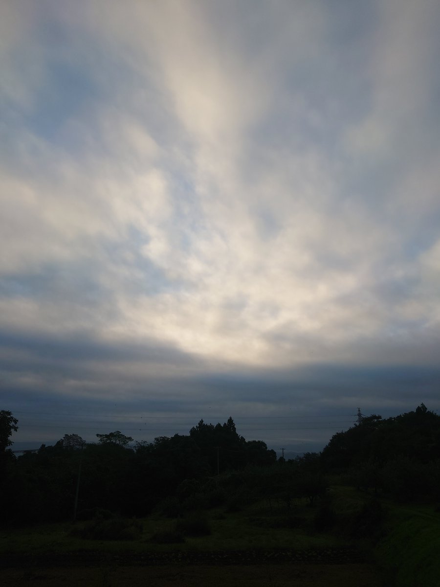 CBR_650_R's tweet photo. おはようございます。気温１７℃位です。雲少し多めだけど晴れてます。予報だと最高気温２９℃位になるみでだない👍️ずっと涼しかったがら熱中症に気おつけて今日も頑張っペない（笑）　���福島県伊達市　＃伊達市保原町　＃秋晴れ　＃きゅうり　＃バイクツーリング https://t.co/4bS3aiA8iW