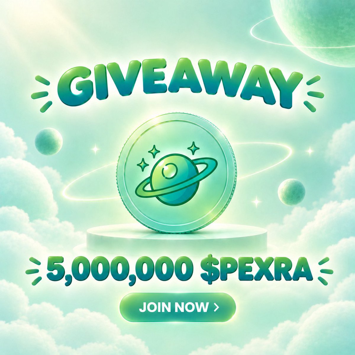PexraFun's tweet photo. GIVEAWAY 5,000,000 - $PEXRA  from PEXRA COIN each will receive 350 SUST for 3,000 fastest people 🔥

✅Follow @PexraFun 
✅RT + Like
✅Comments $Sol address

Giveaway ends in 12 hours https://t.co/j1Cxao2w7c