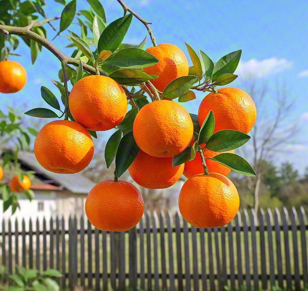 c1a90_879's tweet photo. [In a cozy orchard, a plump orange hangs low from a branch, with small, crisp Chinese characters "阉肥巫什橙" popping up beside it]， https://t.co/70mdGVe4bc