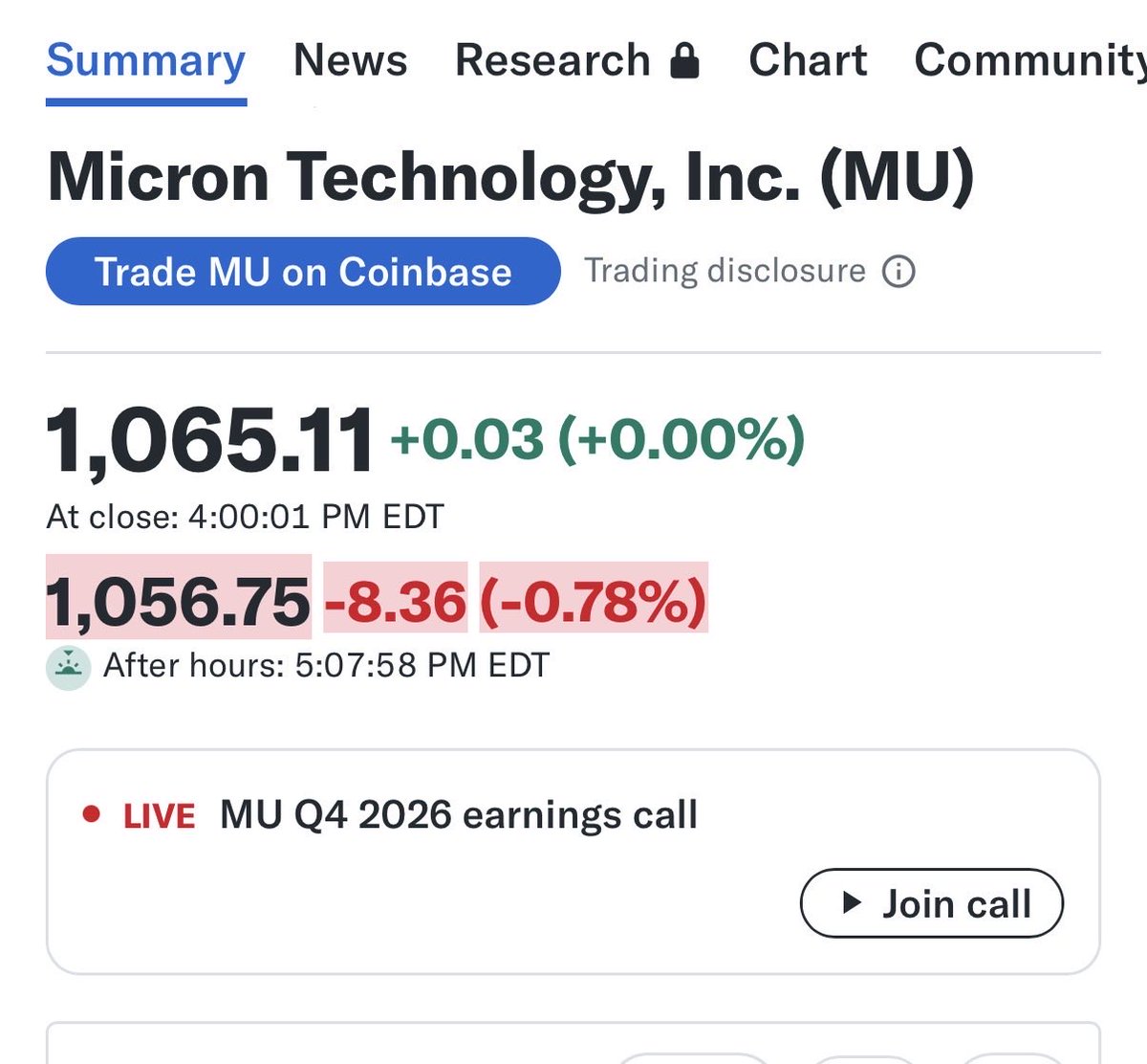 Xvibetrader's tweet photo. $MU after ER https://t.co/1yZLbr8PFs