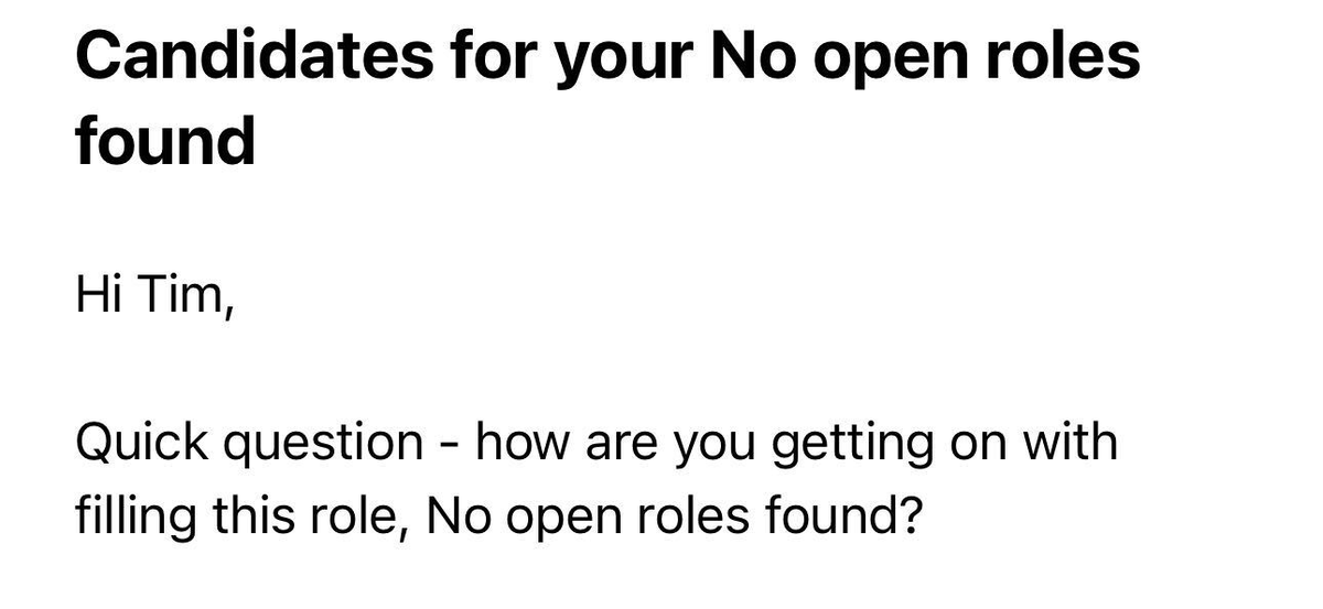 tjsnydr's tweet photo. Probably a good idea to at least proof read your AI generated cold emails https://t.co/grvE4rE0XU