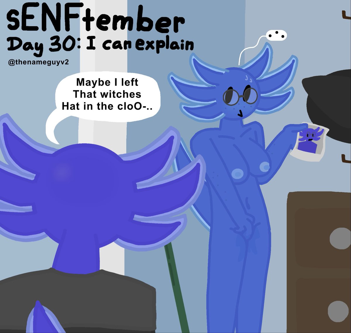 thenameguyv2's tweet photo. #sENFtember day 30: I can explain…
Gender swap shenanigans, next time knock when you enter your broom closet, you never know what you’ll find
(OC’s belong to @Bordbog)
#sENFtember2026 #sENFtember https://t.co/KmhtDLWx8H