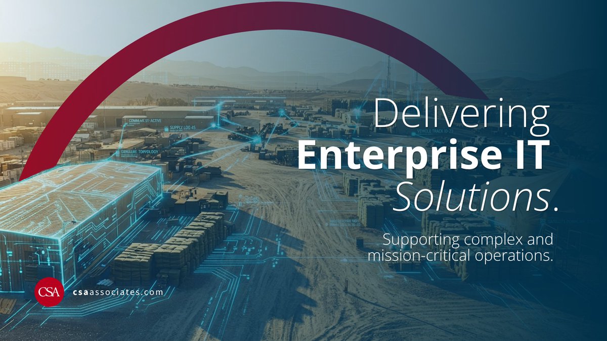 csaassociates's tweet photo. CSA helps federal customers build, modernize, and manage the secure IT environments that keep people, systems, and data connected. https://t.co/K2wfD3tkGB
#EnterpriseIT #FederalTechnology #ITModernization #MissionSupport #GovCon #BehindEveryMission https://t.co/AHlPPKSWzs