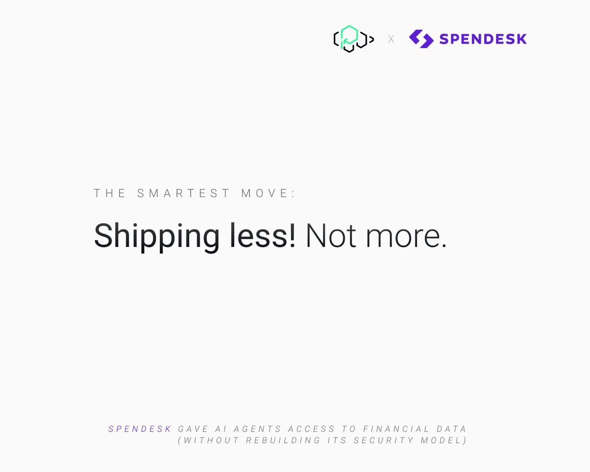 platformatic's tweet photo. 💜 Platformatic x Spendesk

@Spendesk's MCP server is retrieval-only by design. 

Assistants can answer questions about payables or suppliers, but cannot approve or pay.

Write-action tools are built and gated behind a security review until the write path earns production trust. https://t.co/aCbHzGcksx