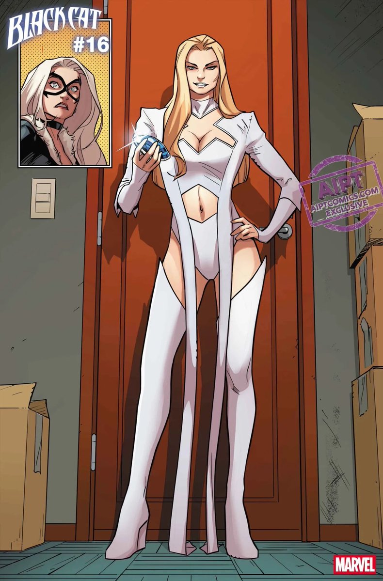 EmmaFrostNews's tweet photo. 💎 | POP EMERGENCY!

Emma Frost aparece MARAVILHOSA em novas prévias de 'Black Cat #16'. Que emoção ver essas duas rainhas se encontrando, né? Elas vão emocionar gerações com esse team-up! #XSpoilers https://t.co/mojIAEtFlE