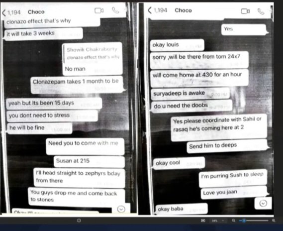 Tammy94336887's tweet photo. Deleted drug chats, Rhea &amp; Chowik plotting to destroy SSR
Heartbreaking 😭😭
Look at his condition 

#ArrestRheaChakraborty https://t.co/CUxECr1yf4