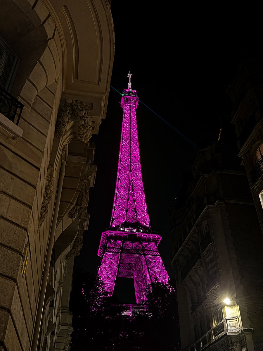 faresrsf's tweet photo. Alors vous avez vu la Tour Eiffel rose ? N’oubliez pas pourquoi elle est rose, gros soutien à toutes les personnes touchées par le cancer du sein, on est avec vous ! ❤️ https://t.co/bvFGkm57Ak