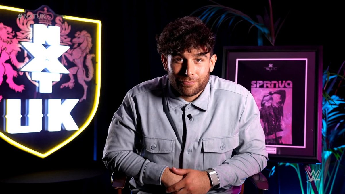 NXTUK_Legacy's tweet photo. Sept. 30, 2021:
At BT Sport Studios, Wolfgang said the #HeritageCup No. 1 Contender's Match against Noam Dar is about showcasing his skills, while Dar declared Wolfgang is a "wolf in sheep's clothing" and will eat him alive. #NXTUK
πΈ WWE https://t.co/nNvUo10Xnk