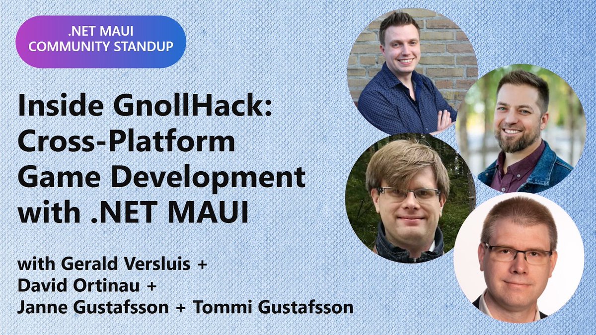 dotnet's tweet photo. 〰️ HAPPENING TODAY AT 11AM PT 〰️
Join the GnollHack! team for the next .NET MAUI Community Standup! 

Explore how the team uses #dotNETMAUI to bring a deep, traditional roguelike experience to Android, iOS, and (cont) https://t.co/oxhhIkUwSj https://t.co/atwnKITGDb
