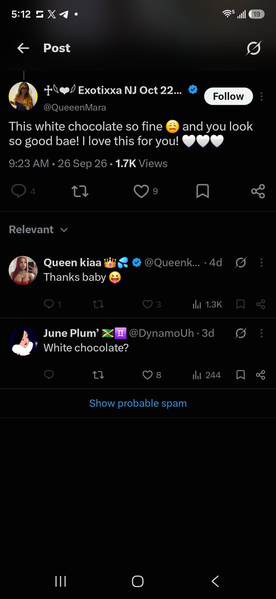 VyeNeg234095's tweet photo. @QueeenMara Why should we support a c00n btch. An undercover b3dw3nch who's lusting after racist crackas and calling them white "chocolate". Nothing chocolate about a cracka like Jmac who voted for Trump and supported Charlie Kirk. Go be massas dirty nvtrag https://t.co/ioEgMqo1Dy