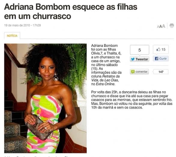 vlucasrocha's tweet photo. eu sempre dou risada quando lembro que a expressão popular “esquecido no churrasco” surgiu depois dessa história da adriana bombom que teria esquecido as filhas em um churrasco https://t.co/YJmBSRMMo6