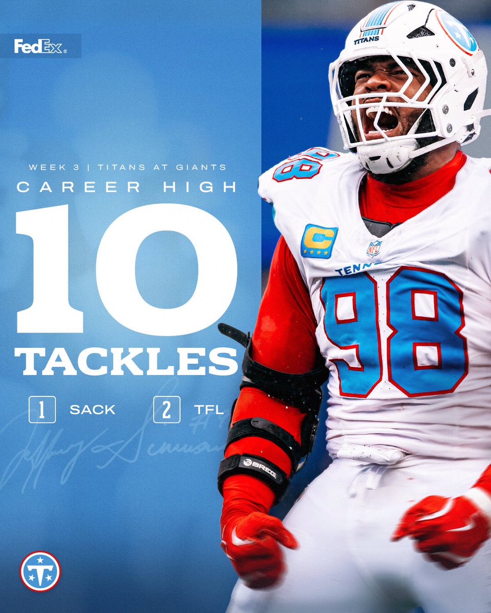 Titans's tweet photo. New career high 🔓

@FedEx https://t.co/ONu2XWmuAQ
