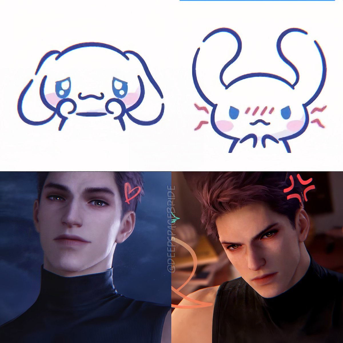 deepspacebride's tweet photo. Hehe😼 vs  Not hehe😾 #bringvalkoback https://t.co/kDmaxUUZPn