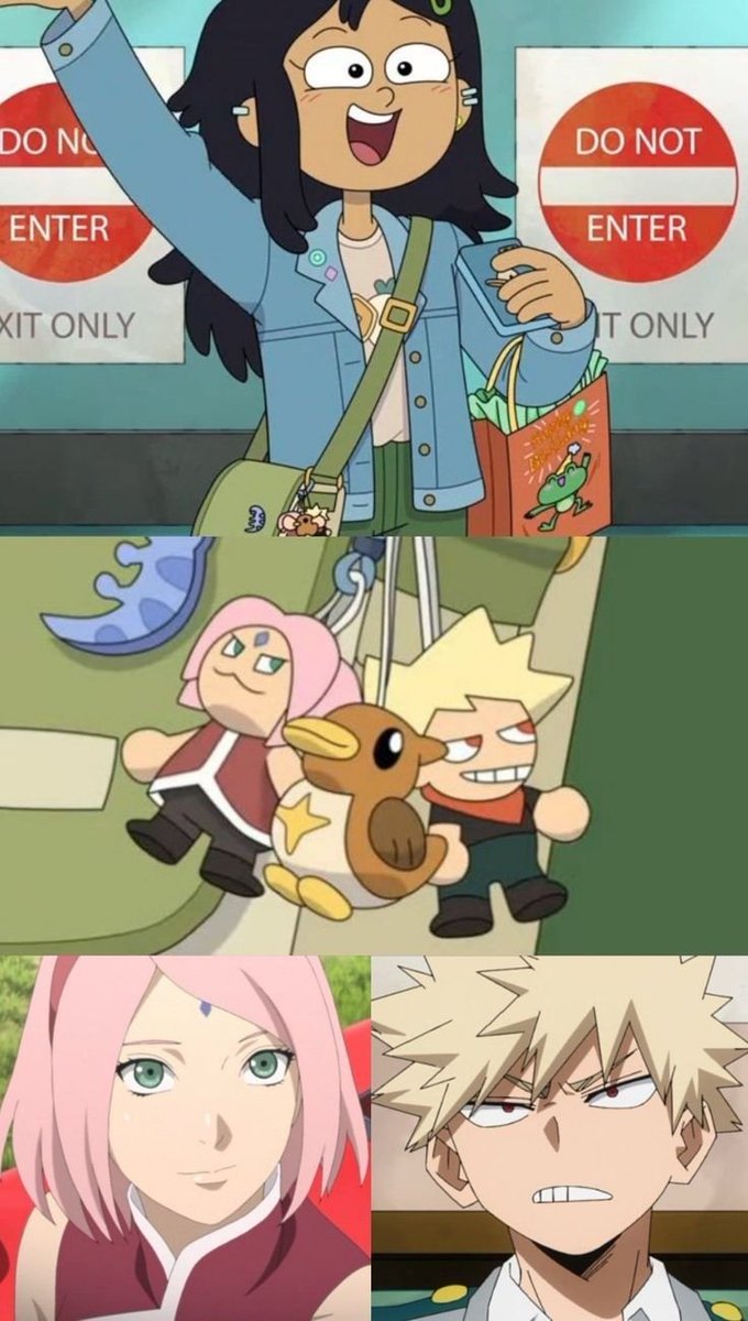Sakashi4life's tweet photo. Sakura and Bakugo appearing in a Disney show https://t.co/L4oscdz6rv