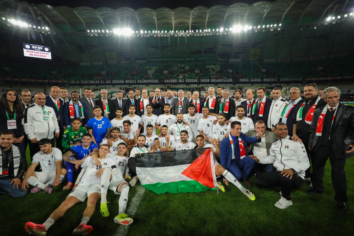 konyaspor's tweet photo. Konya'dan Filistin'e selam olsun. 🇹🇷🇵🇸 https://t.co/duRPfp9djZ