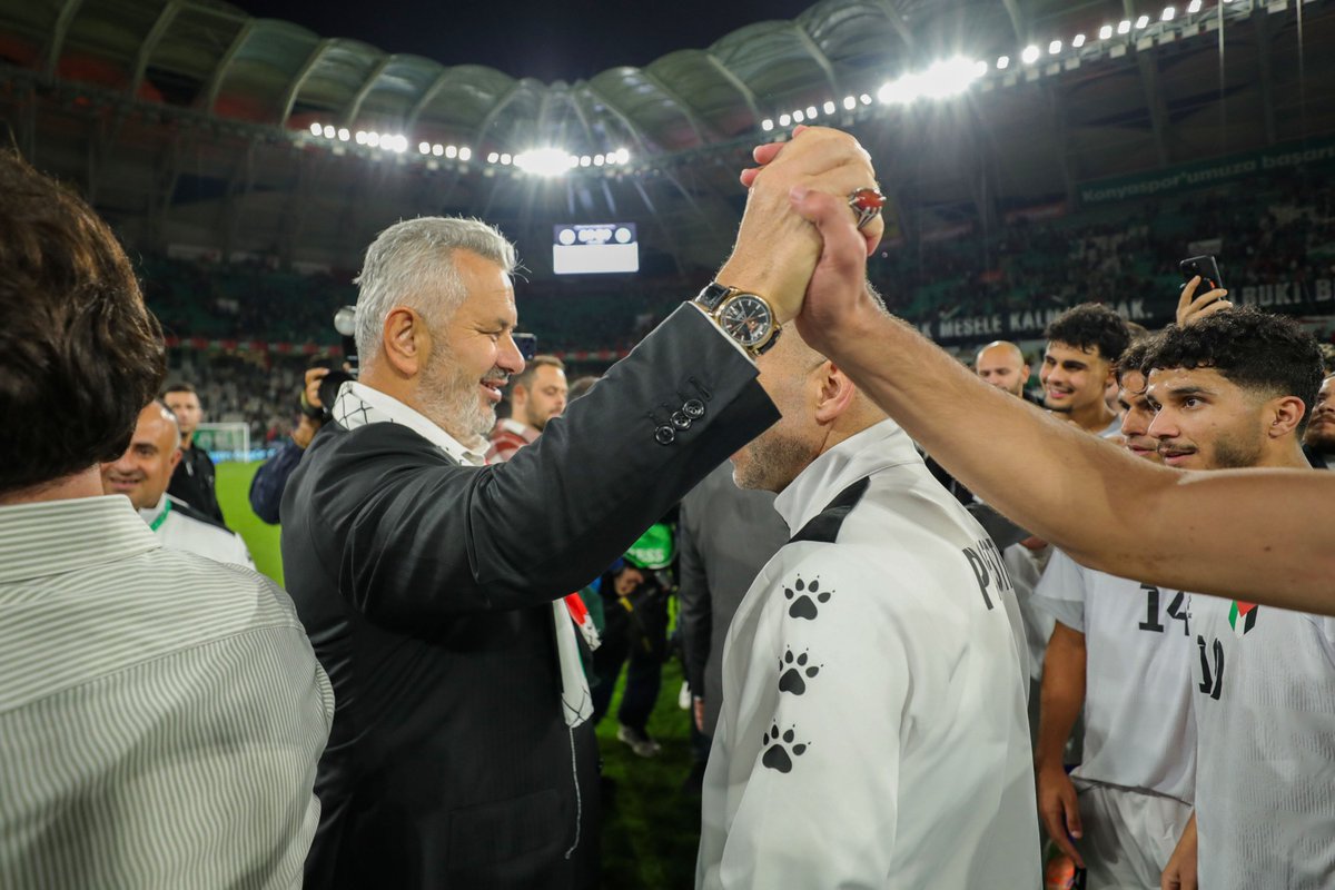 konyaspor's tweet photo. Konya'dan Filistin'e selam olsun. 🇹🇷🇵🇸 https://t.co/duRPfp9djZ