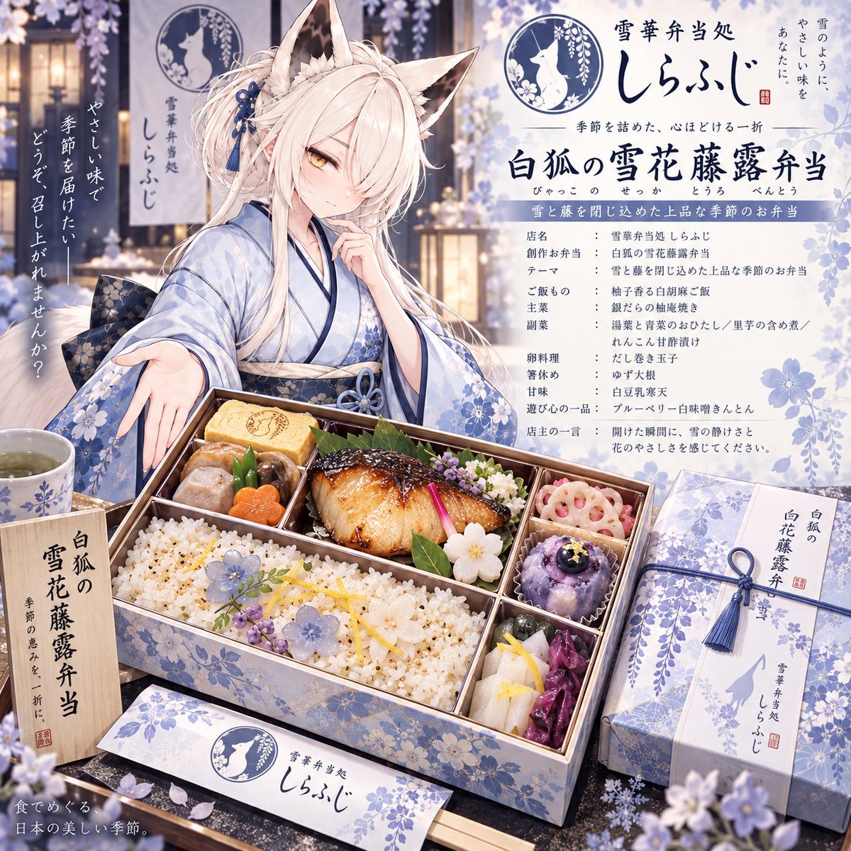 Roki_0131's tweet photo. 【プロンプト配布 第12弾】

「オリジナル創作お弁当」
が作れるプロンプト配布です！

それぞれの個性を出すために
画像添付をしていただけると
結果が更に面白くなるので、
オリキャラやご自身のお写真などの
添付をしていただけたらOKです✨

あくまでお遊び程度に考えておいて
いただけると助かります🙇‍♀️

過去の配布したポストは
全てハイライトに載せます。

①リプからプロンプトをコピーする
②AIのチャット欄に貼り付ける
③(任意)名前などの詳細を入力
④(必須)画像を添付する
⑤送信して生成開始！