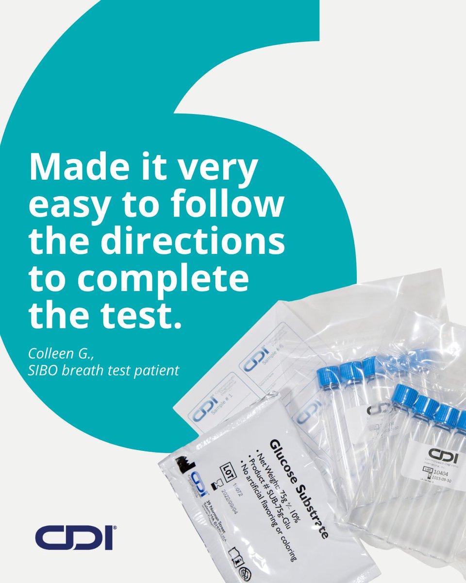 CommonwealthDX's tweet photo. “I took a breathing test for SIBO… All the instructions were included and made it very easy to follow the directions to complete the test.” – Colleen G.

Simple, well‑explained at‑home breath testing = more completed kits and fewer workflow headaches.

#BreathTesting #HMBT #GIcommunity #GItwitter #CDI