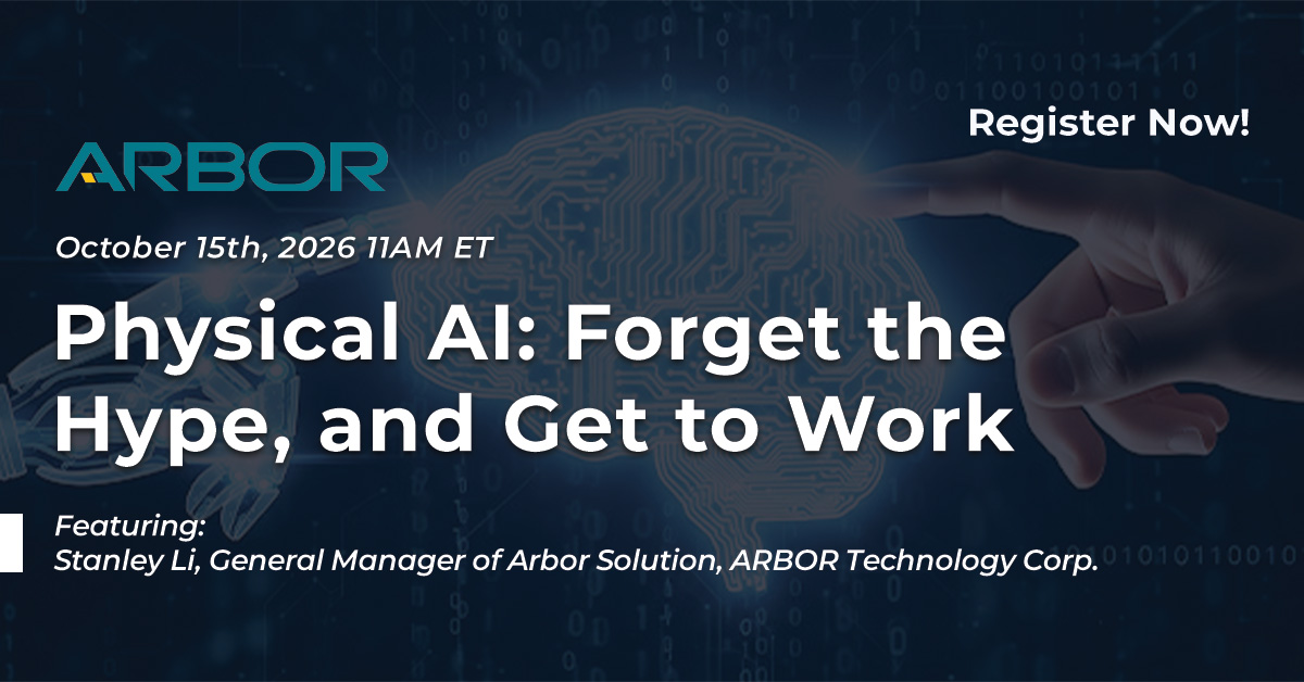 embedded_comp's tweet photo. "Physical AI: Forget the Hype, and Get to Work"
🗓️October 15, 2026 11AM ET
Sponsored By @arbor520 
In this session, expert speakers will talk about the right now of Physical AI, how it's combining all the AI and Data innovations out there to drive automation solutions, and how the next step will be implementing Agentic AI for command, control, interface, and reporting. This session is part of our “AI at the Edge Day". Register Now!
https://t.co/oigrSFSO60