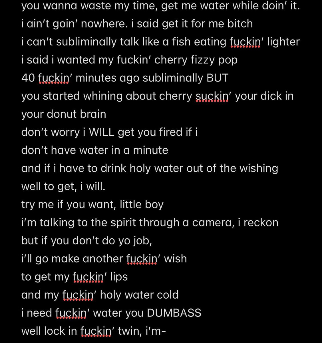 um_ChaiWilliam's tweet photo. @CopsGoneWrong Lyrics 🥰 https://t.co/NzBiQhJy5P