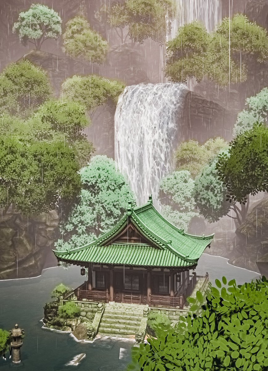 Neomance's tweet photo. Shrine By The Falling Waters
滝のほとりの神社

World : 霧雨神社 -KIRISAME JINJA-
Author : 세훈밈_

#VRChat_world紹介 #Neo写真 https://t.co/Ic6ad5Kav6