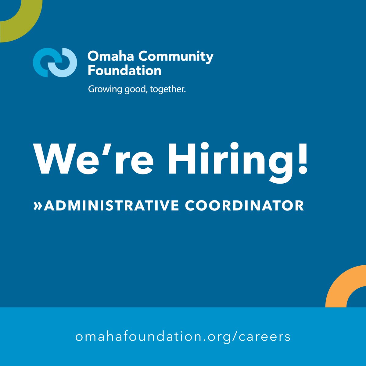 omahafoundation's tweet photo. We're hiring an Administrative Coordinator to support daily operations. If you're organized, dependable, and love helping people, we'd love to hear from you.
https://t.co/DO45W3m2E3 #OmahaJobs #NonprofitCareers https://t.co/cGf0kVdCFH