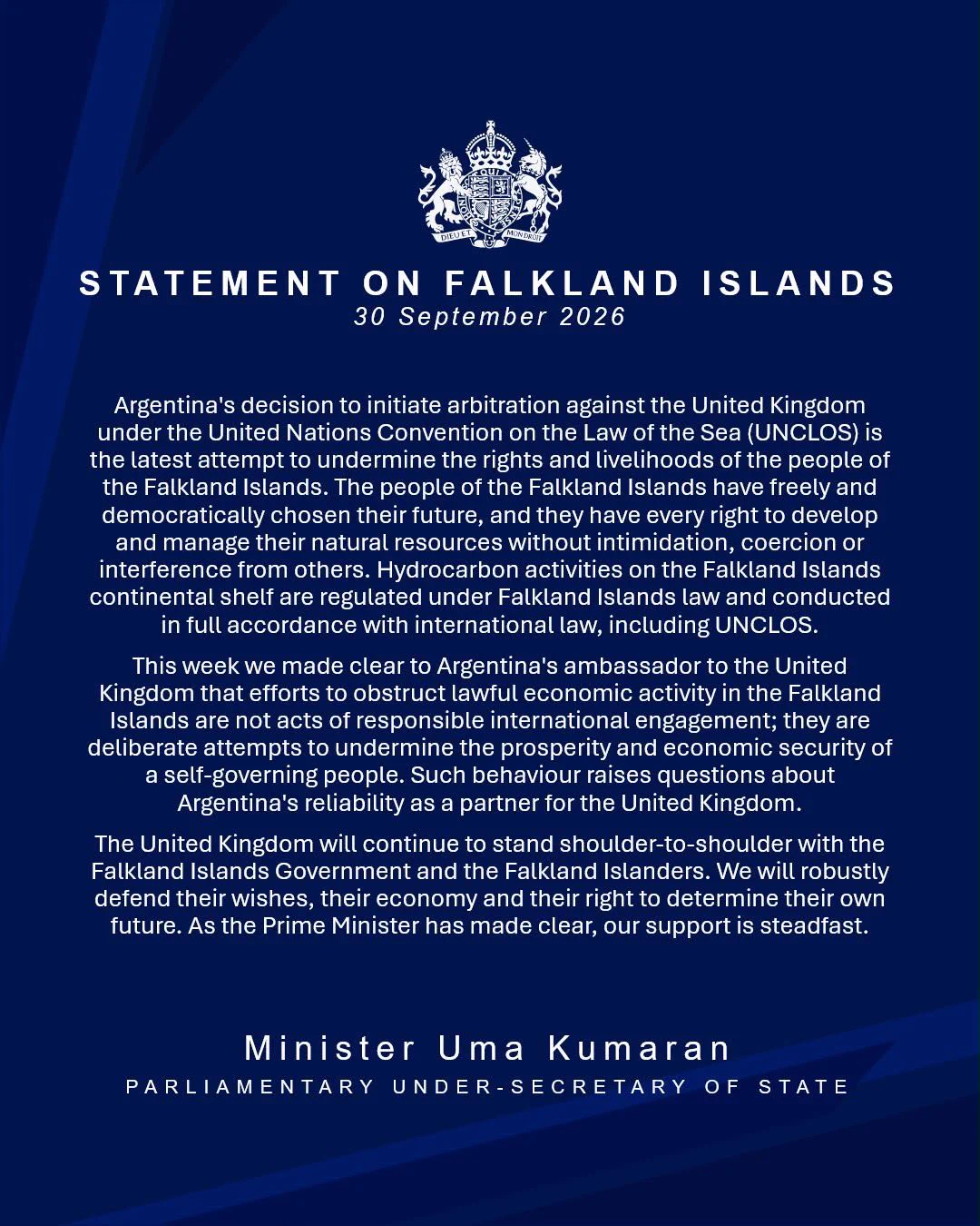 FIG Representative to the UK and Europe on X: "Robust statement from ...