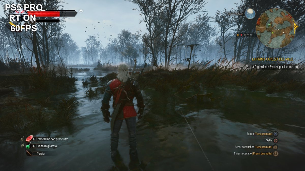 emula86's tweet photo. #TheWhitcher3 #Remastered PS5 PRO 90+FPS RT OFF vs PS5 PRO 60FPS RT ON https://t.co/UUCHvjwlPL