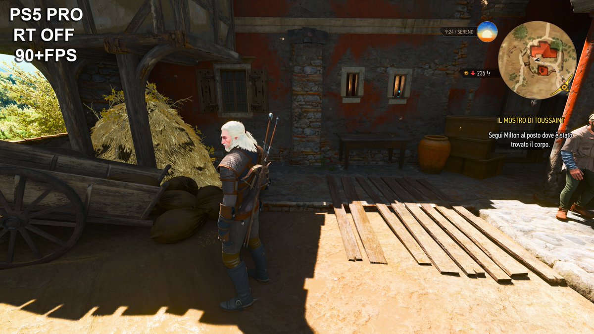 emula86's tweet photo. #TheWhitcher3 #Remastered PS5 PRO 90+FPS RT OFF vs PS5 PRO 60FPS RT ON https://t.co/UUCHvjwlPL