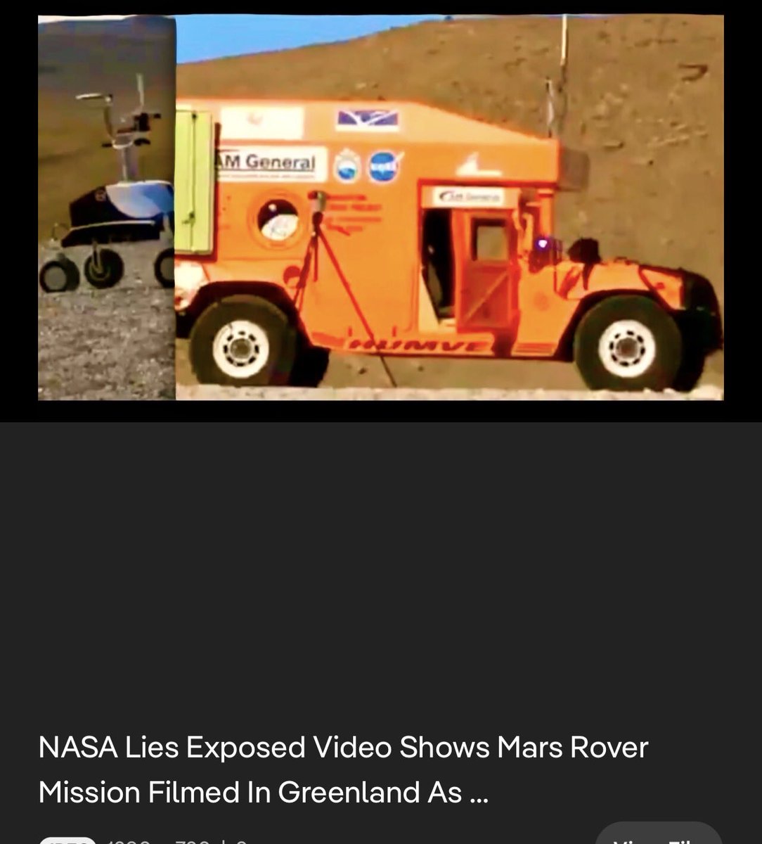 Truth_B_To1d's tweet photo. @TheRubberDuck79 This is old news but True. I remember seeing this 5 or so years ago .  I think you are be able to image search “ Greenland Nasa rover” or “Greenland nasa” https://t.co/1KfyJ7k412
