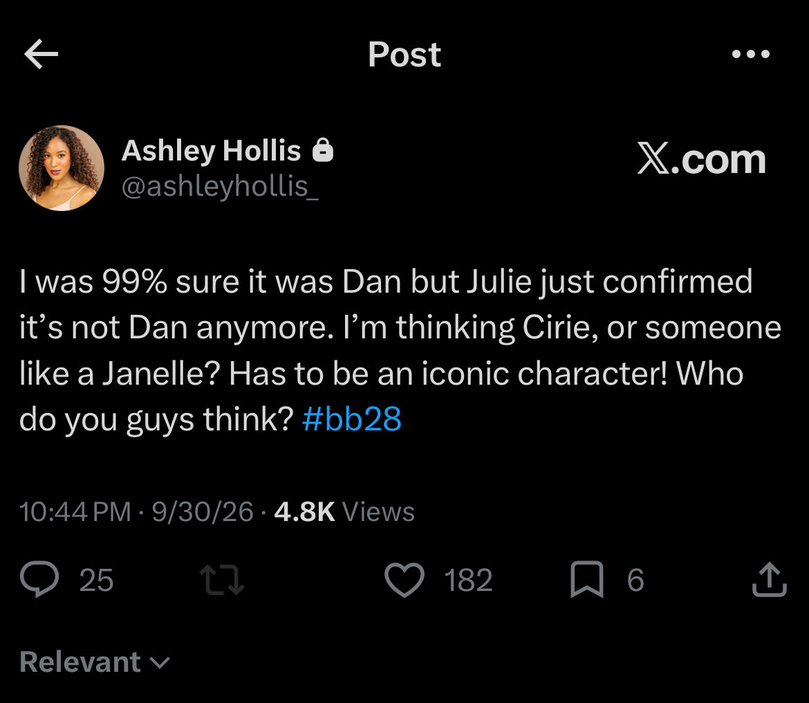 idkidkidknewto's tweet photo. the funniest person ever #bb28 https://t.co/Prwr64vDLq